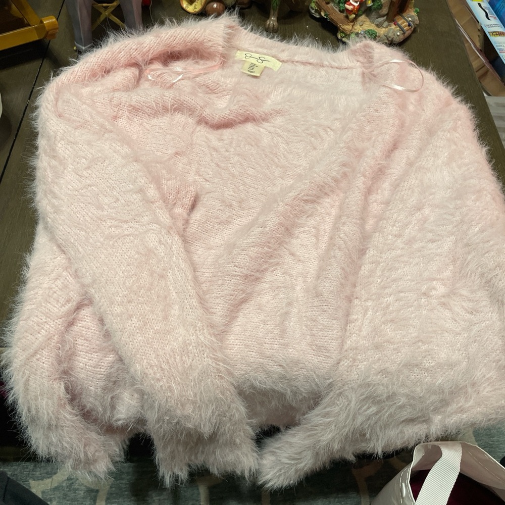 Jessica Simpson Soft Pink V-Neck Sweater